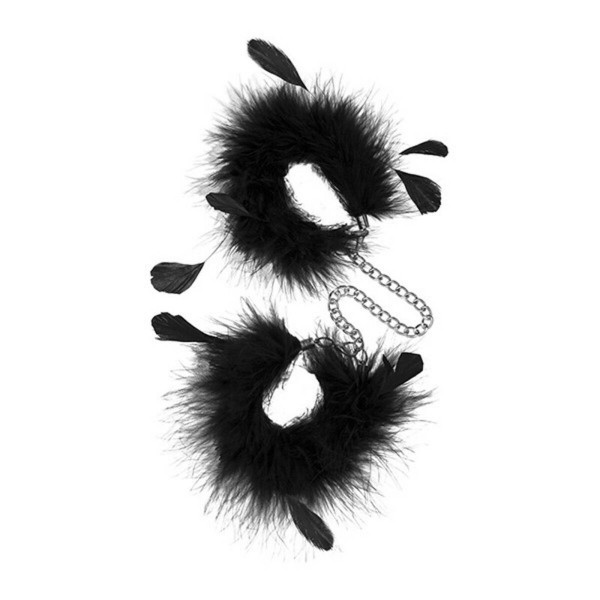 Χειροπέδες S Pleasures Feather Μαύρο