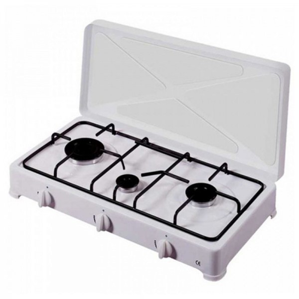 εστία γκαζιού Vitrokitchen 300BB Λευκό 3 Κουζίνες (32 x 60 x 12 cm)