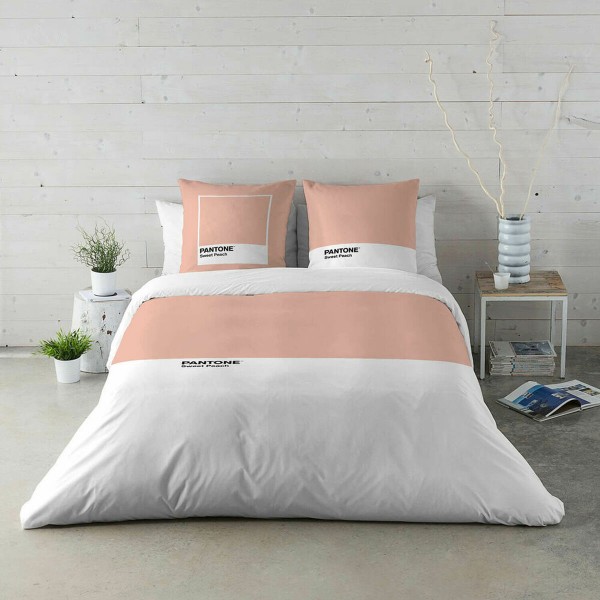 Κάλυψη παπλώματος Pantone Sweet Peach (Kρεβάτι 150 εκ) (240 x 220 cm)