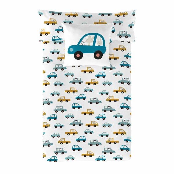 Κάλυψη παπλώματος Haciendo el Indio Cars Αναστρέψιμη (Kρεβάτι 90 εκ) (150 x 220 cm)