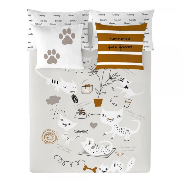 Κάλυψη παπλώματος Panzup Cats (220 x 220 cm) (Kρεβάτι 135/140)