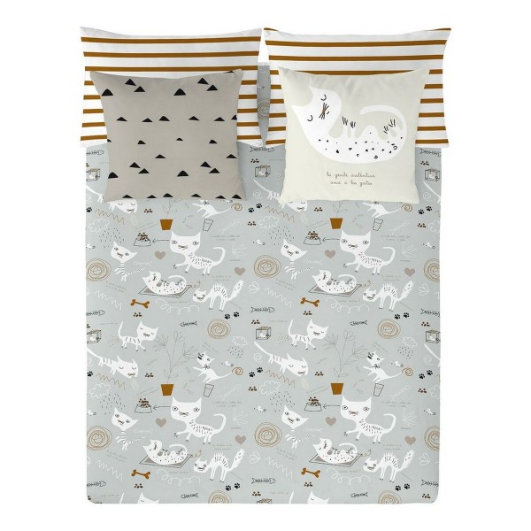 Κάλυψη παπλώματος Panzup Cats (220 x 220 cm) (Kρεβάτι 135/140)