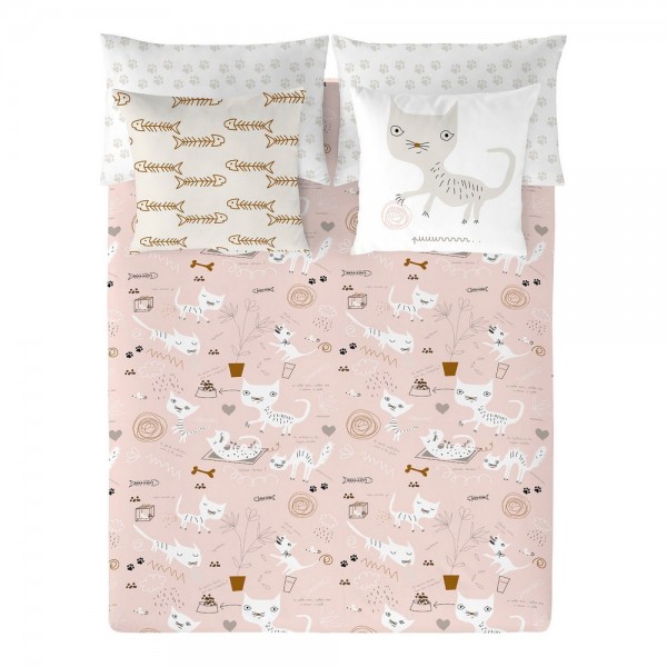 Κάλυψη παπλώματος Panzup Cats (220 x 220 cm) (Kρεβάτι 135/140)