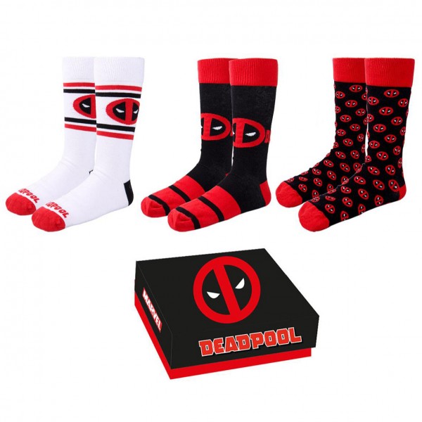 Κάλτσες Deadpool 3 ζευγάρια Πολύχρωμο