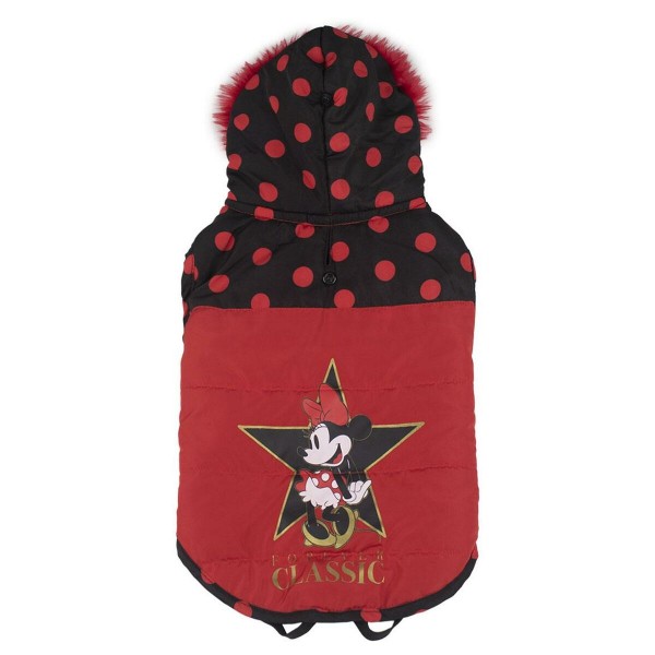 Παλτό Σκύλου Minnie Mouse Μαύρο XS Κόκκινο