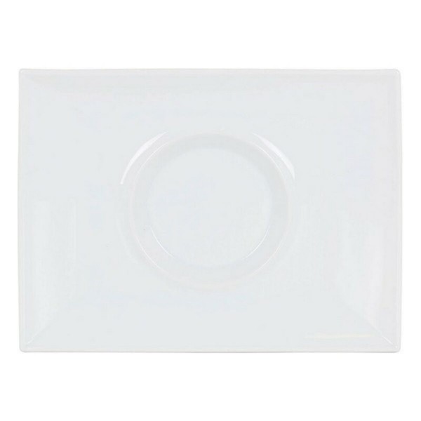 Flatplater Gourmet Πορσελάνη Λευκό (29,5 x 22 x 3 cm)