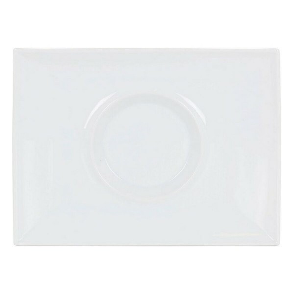 Flatplater Gourmet Πορσελάνη Λευκό (29,5 x 22 x 3 cm)