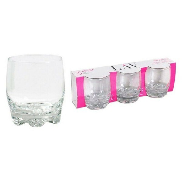 Σετ ποτηριών LAV Adora 290 ml Κρυστάλλινο (πακέτο με 3)