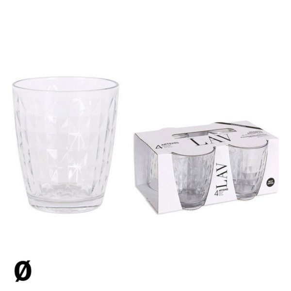 Σετ ποτηριών LAV Artemis 415 ml Κρυστάλλινο (4 uds)