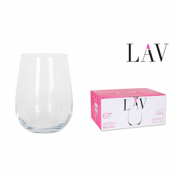Σετ ποτηριών LAV Gaia Διαφανές (6 pcs)