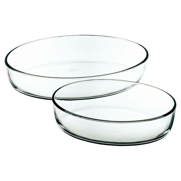 Δίσκος Φούρνου Διαφανές Βοροπυριτικό γυαλί (2 pcs)