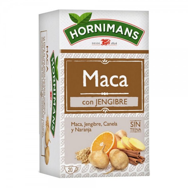 Infusion Hornimans Maca Τζίντζερ (20 uds)