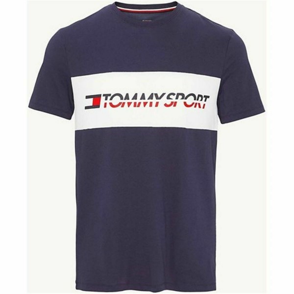 Ανδρική Μπλούζα με Κοντό Μανίκι Tommy Hilfiger Logo Driver Σκούρο μπλε