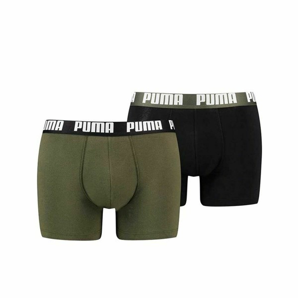 Ανδρικό Μπόξερ Puma Μαύρο Πράσινο 2 Τεμάχια