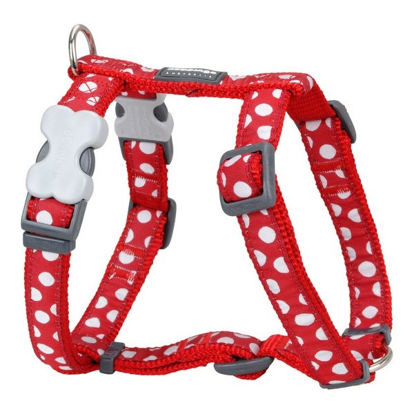 Λουρί Σκύλου Red Dingo Style Sports Λευκό Κρεατοελιές 37-61 cm