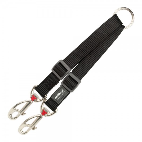 Συνδέστε το Λουρί 2 Σκύλων Red Dingo Μαύρο black (1.2 x 16.5-22 cm) (1,2 x 16.5-22 cm)