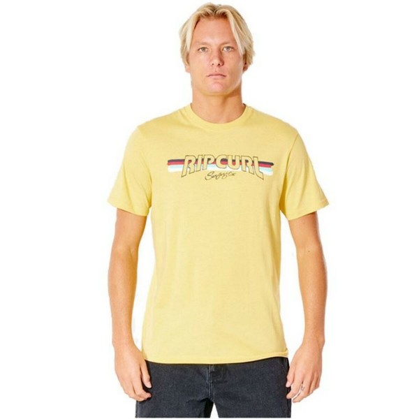 Ανδρική Μπλούζα με Κοντό Μανίκι Rip Curl Yeh Mumma Κίτρινο