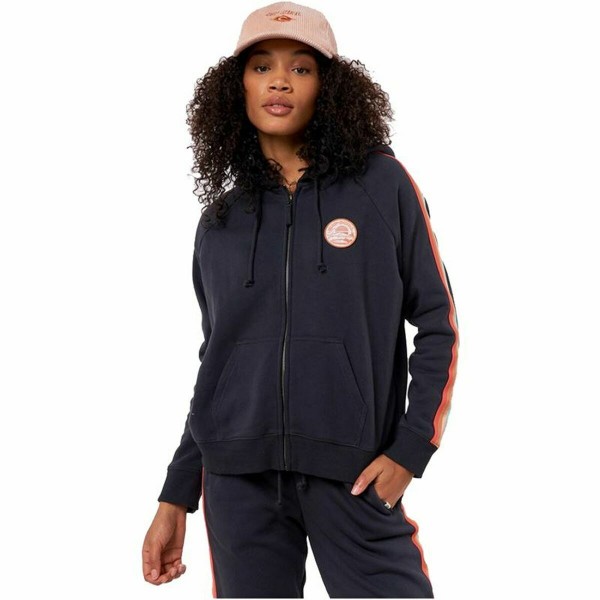 Γυναικείο Φούτερ με Κουκούλα Rip Curl Full Zip Striped