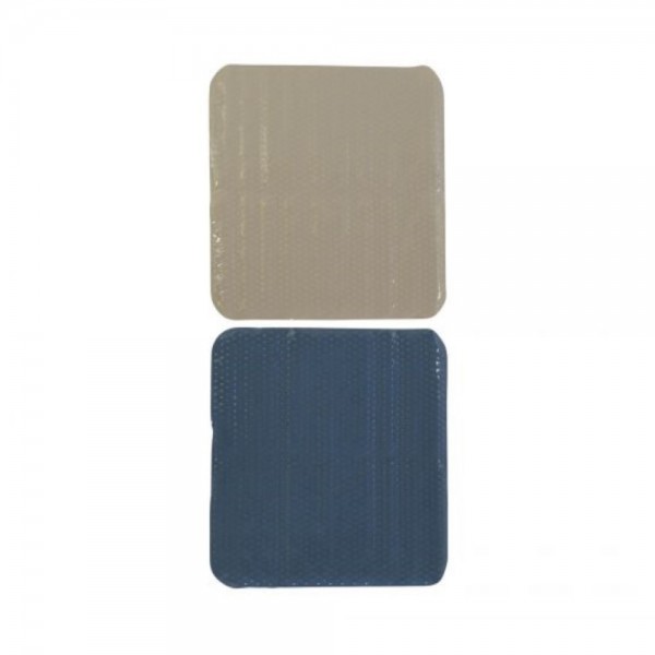 Χαλάκι μπάνιου DKD Home Decor Μπεζ Γκρι PVC (2 pcs) (53 x 1 x 53 cm)