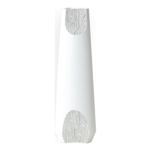 Βάζο DKD Home Decor Λευκό Ρητίνη Αφηρημένο (19 x 19 x 60 cm)