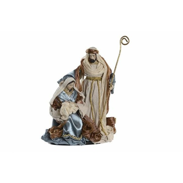 Χριστουγεννιάτικο Βηθλεέμ DKD Home Decor Μπλε Χρυσό πολυεστέρας (20 x 20 x 30 cm)