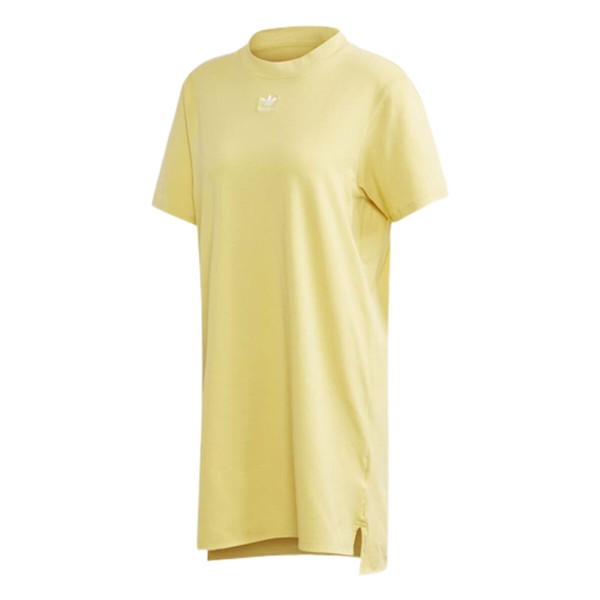 Φόρεμα Adidas Originals Trefoil Κίτρινο
