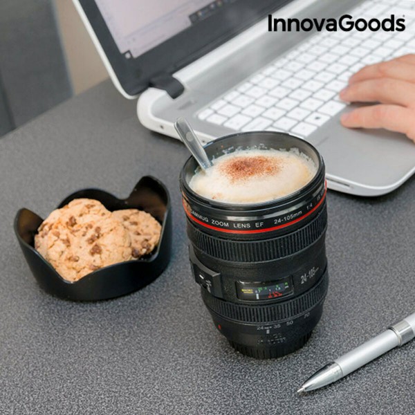 Ποτήρι με Καπάκι Πολλαπλών Χρήσεων Thermuffee InnovaGoods