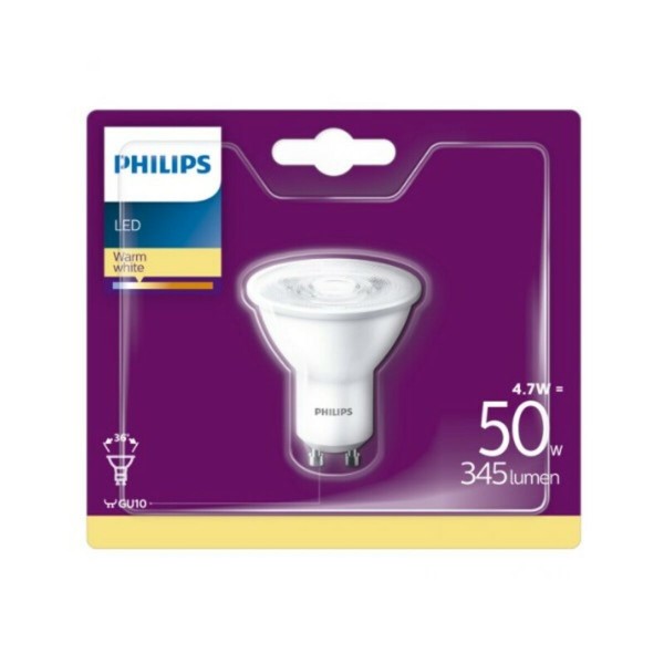 Διχροϊκή Λάμπα LED Philips Bombilla GU10 A+ 4,6W GU10 50 W 380 lm (2700k) (2700 K)
