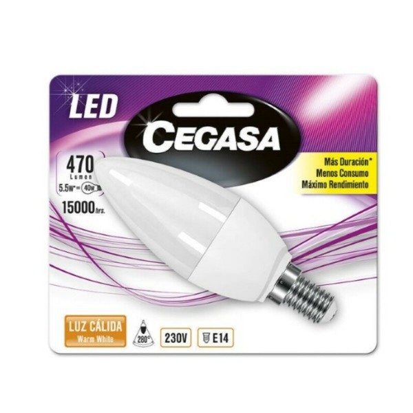 Λάμπα Κερί LED Cegasa E14 5,5 W A+